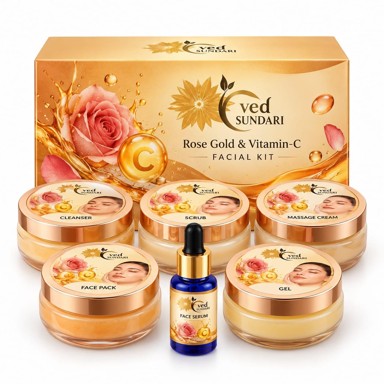 ROSE GOLD VITAMINC FACIAL KIT